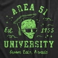 thumbnail image 2 of Mens Area 51 University T Shirt Funny Alien Conspiracy School Joke Tee for Guys Graphic Tees, 2 of 9
