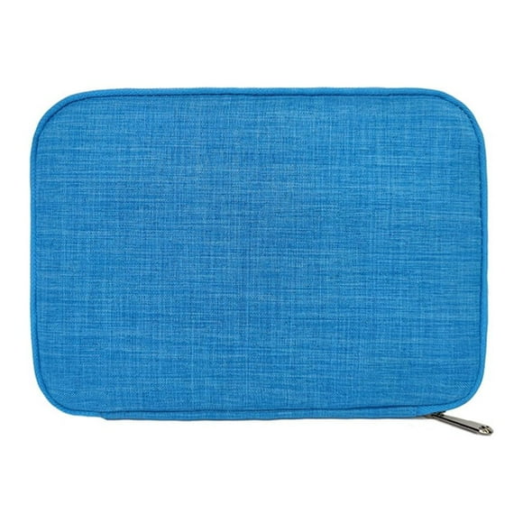 Wosthever Bolsa de almacenamiento para correa de reloj, caja de correa resistente al agua, compartimentos, organizador de absorción de impactos, Almacenamiento y organización del hogar Azul