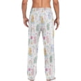 thumbnail image 2 of GZHJMY Elephant Men's Pajama Pants, Soft and Comfortable Lounge Sleep Bottoms with Pockets, Men's Sleepwear with Custom Print, Large, 2 of 7