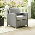 thumbnail image 2 of Afuera Living Transitional Wicker / Rattan Patio Arm Chair in Gray, 2 of 11