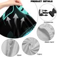 thumbnail image 7 of SCRAWLGOD Sea Turtle Floral Print Blue Black Gaming Chair Cover with Armrest Cover, Thick Computer Chair Cover with Stretchy Bottom Non Slip Gaming Rotating Chair Slipcover, 7 of 7