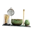 thumbnail image 2 of 7x accesorios de té japonés matcha, juego de moderna tradicional de matcha tradicional hecha a mano, herramientas japonesas de fabricación, 2 of 8