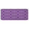 thumbnail image 1 of Purple Mandala Kitchen Mat, Classic Style Victorian Swirled Floral Branches with Effects Design, Plush Decorative Kitchen Mat with Non Slip Backing, 47" X 19", White Purple, by Ambesonne, 1 of 1