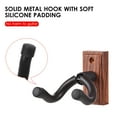 thumbnail image 7 of Aibecy Acoustic Electric Bass Guitar Wall Mount Hanger All Size Solid Black Metal Hook Multifunction Sturdy Holder for Guitars, 7 of 7