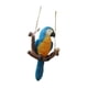 thumbnail image 4 of Figura de loro de jardín, decoración colgante, micropaisaje, lindo pájaro de resina para jardín. Loro azul, 4 of 9