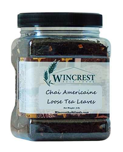 Bulk Loose Black Tea Leaves - 8 Oz Container (Chai Americaine)