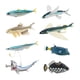 thumbnail image 1 of 8 Uds. Modelos de animales marinos figuras de animales marinos juego de decoración de escritorio juguete de aprendizaje criaturas marinas juguetes, 1 of 9