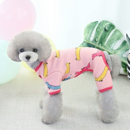 kladzum Dog Clothes Thicken Four-Legged Home Service New Pet Clothing Fall and Winter Warm Warm Dog Coat Dogs Costumes