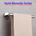 thumbnail image 3 of Gerz Toallero De Baño De 9 Pulgadas, Toallero De Baño De Acero Inoxidable, Montaje En Pared De Estilo Contemporáneo, Acabado Pulido Ag1101C23-Jg, 3 of 5
