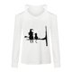 thumbnail image 3 of ICHUANYI Liquidación Moda Mujer Cuello en V Camiseta de manga larga Estampado Hombro frío Blusa suelta Tops ICHUANYI WER202308173200, 3 of 3
