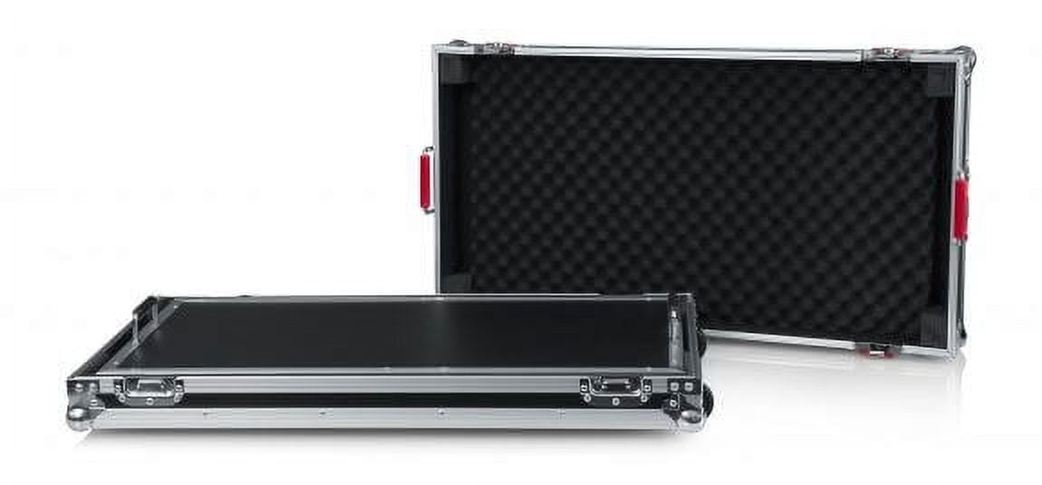 Extra Large G-TOUR Pedal Board and Flight Case for 20-25 pedals. Removable 34"x17" Pedal Surface and Inline Wheels