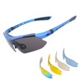 thumbnail image 1 of Gafas de ciclismo de PC con protección UV400, lentes intercambiables, ligeras y duraderas para deportes al aire libre, ciclismo, senderismo y aventuras, 1 of 7