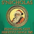 thumbnail image 3 of CafePress - SANTA PUNCHES HERETICS Dark T Shirt - Men's Classic Graphic Cotton T-Shirt, 3 of 4