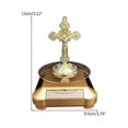 thumbnail image 5 of Metal Cross Ornament: Church Holiday Decoration & Party Statue, 5 of 5