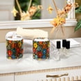 thumbnail image 4 of Yayeee 2 Pack Qtip Holder Bathroom Cotton Swab Canister with Lid Clear Dispenser Set, Cartoon Flowers, 4 of 6