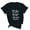 Black, variant on WREESH Women's Fashion Short Sleeve T-Shirts Cute Summer Tops with Graphic Print and Crew Neck Gray