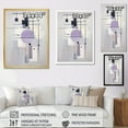 thumbnail image 4 of Designart "Transcendent Geometries Purple Suprematism II" Abstract Floater Framed Canvas Print, 4 of 7