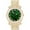 RN-Gold green, variant on Charles Raymond Bling-ed Out Ultimate Hip Hop Royalty Mens Watch w/Easy Reader Roman Numeral or Diamond Time Indicators - L0504RN Gold Money Green - L0504