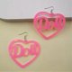 thumbnail image 3 of KAIYANG Juego de 3 pares de pendientes colgantes de corazón, acrílicos, huecos, con forma de corazón, con letras, para mujer, con dijes, ligeros, para mujeres, niñas y amigas, 3 of 5