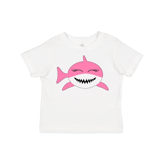 Inktastic Cute Pink Shark Boys or Girls Toddler T-Shirt
