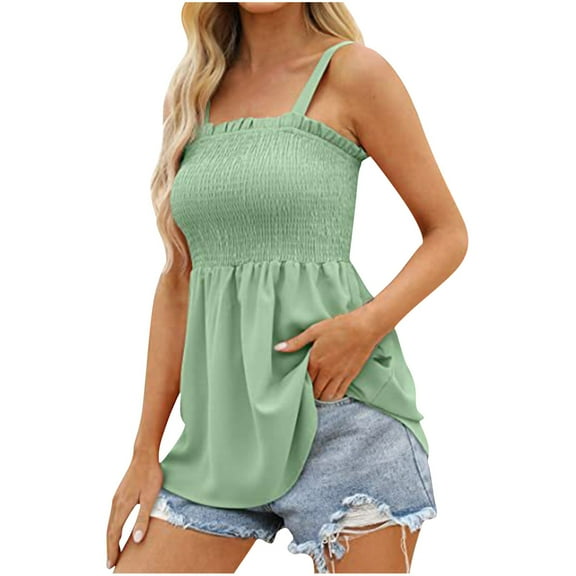 LYXSSBYX Tank Tops for Women Clearance Womens Casual Solid Color Tank Fit Round Neck Sleeveless Elasticity Tee Tops Tops Blouses