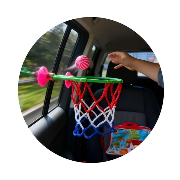 Portable Mini Basketball Set with Suction Cup for Kids and Adults Indoor Outdoor Sports Game Toy