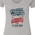 thumbnail image 4 of Inktastic Off Road Women's V-Neck T-Shirt, 4 of 5