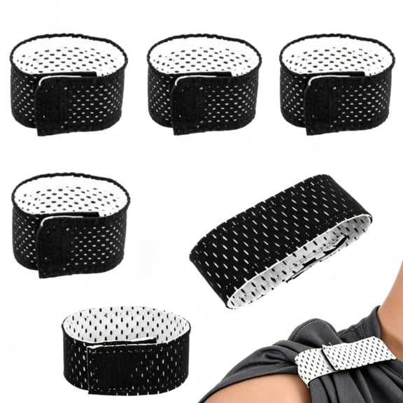 Breathable Softball Sleeve Ties Adjustable Shirt Straps Mesh Holders for Sports (6 Pcs)