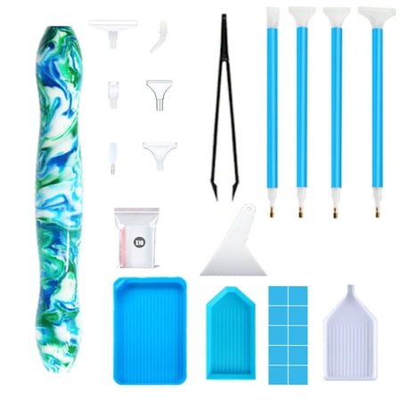 Diamond Painting Tool Set Complete DIY Diamond Art Accessories with Pen Holder Tips Tweezer Clay and Storage Bags