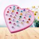 thumbnail image 2 of EeaseMX 36 anillos para niños, juguetes para bebés, anillos de diamantes, anillos para disfrazarse y jugar con caja de amor (colores variados), 2 of 8