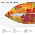 thumbnail image 5 of Kll Autumn Leaves Decorative Throw Pillow Covers Velvet Soft For Couch Sofa Bedroom Living Room Outdoor -16"X16", 5 of 8