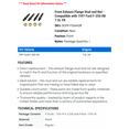 thumbnail image 2 of Front Exhaust Flange Stud and Nut - Compatible with 1997 Ford F-250 HD 7.5L V8, 2 of 2