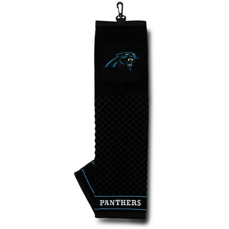 Carolina Panthers Embroidered Leather - Carolina Panthers Embroidered Towel