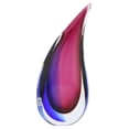 thumbnail image 4 of GlassOfVenice Murano Glass Sommerso Wave Vase - Rose and Blue, 4 of 9