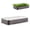 Slate Grey, variant on Epic Gardening 6-in-1 Large Modular Galvanized Raised Garden Bed Kit - 15" Tall, Food-Safe, Light Clay