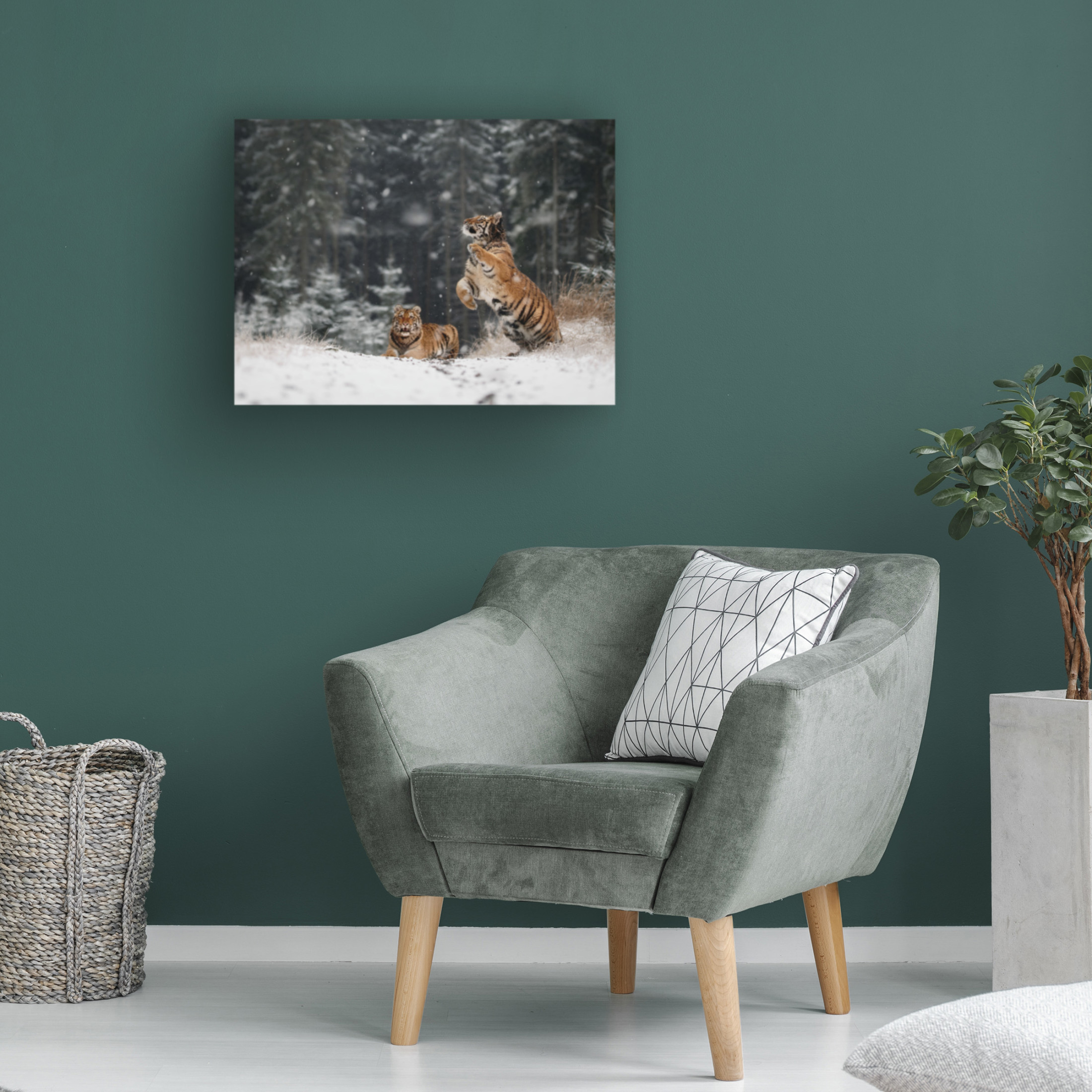 Trademark Fine Art Michaela Firesova It Is Snowing Canvas Wall Art