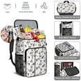 thumbnail image 5 of Travel Cooler Bag - Dog Pattern with Hearts Camping Beer Cooler Backpack with Bottle Opener- Waterproof Insulated Picnic Backpacks - Cooler Bag for Beach, 5 of 6