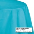 thumbnail image 2 of Creative Converting Touch of Color Octy-Round Paper Table Cover, 82-Inch, Bermuda Blue, 2 of 2