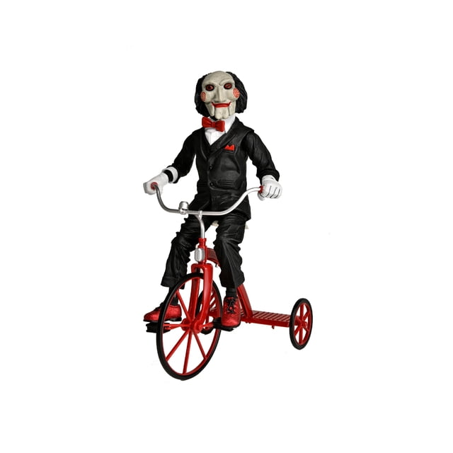 Figura de Acción NECA Saw - Billy en Triciclo con Sonido 12 Pulgadas