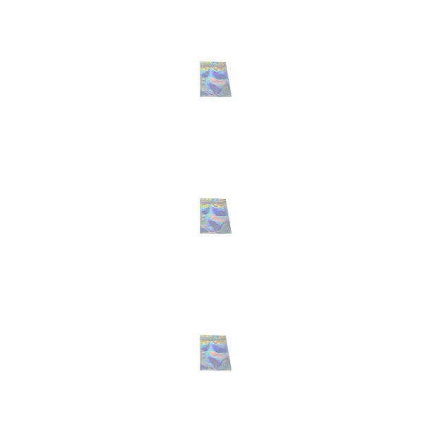 Wosthever 100 Uds paquete de papel de aluminio bolsa Ziplock paquete bolsas embalaje bolsa brillante 7,5x10cm Type1 NO1 Wosthever CBP321708
