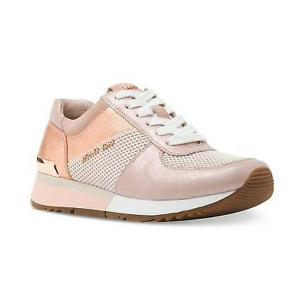 Michael Kors MK Women's Allie Trainer Leather Sneakers Shoes Soft Pink (US  ) 