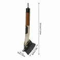 thumbnail image 3 of 4 In 1 Kitchen Dish Brush With Efficient Soap Dispenser Long Handle Sponge Scrubber For Pots Pans Cookware Cleaning Durable Scraper Edge Design Tool, 3 of 8