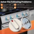 thumbnail image 4 of Upgrade 5pcs DG64-00472A Stove Knob, Direct Replacement for Sam.sung Range Stove Knobs DG64-00473A, DG64-00347A, DG64-00347B,Fit for Samsung Oven FX510BGS FX710BGS NX58F5300SS NX58F5500SS, 4 of 7