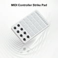 thumbnail image 1 of Controller MIDI Controller Strike Pad RGB Backlight MIDI Keyboard BT Connection Low Latency 3.5mm Output Interface ith 16 Strike Pads 8 Assignable Knobs Note Repeat Portable MIDI, 1 of 7