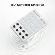 Wireless MIDI Controller Pads, Portable USB MIDI Keyboard with 16 MPC Drum Pads, 8 Assignable Knobs, Note Repeat, Full Level Buttons, Rechargeable Battery
