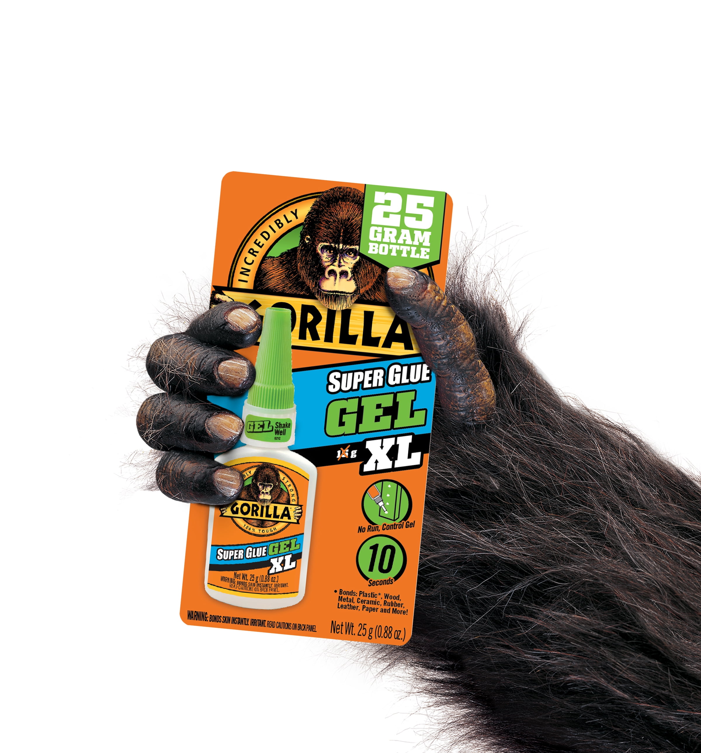  Gorilla Super Glue Gel XL, 25 Gram, Clear, (Pack of 1) :  Industrial & Scientific