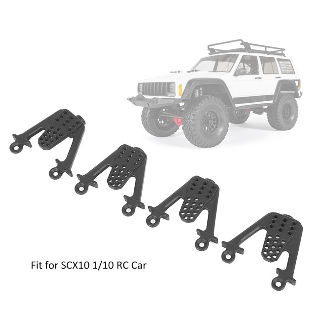 4 Torres de Choque para Coche RC, Torres de Amortiguador de metal Ajustables, Accesorio para Coche RC de Alta Resistencia, Apto Para Coche SCX10 1/10 RC