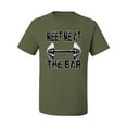 thumbnail image 2 of Wild Bobby, Meet Me at The Bar, Gym/Workout, Men Graphic Tee, Military Green, XX-Large, 2 of 4