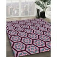 thumbnail image 3 of Ahgly Company Machine Washable Indoor Rectangle Transitional Dark Raspberry Purple Area Rugs, 5' x 7', 3 of 7