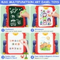thumbnail image 2 of XUEYU Easel for Kids, Adjustable Standing Art Easel for Toddler, Double Magnetic White Board & Chalkboard Drawing Board with Painting Accessories for Toddlers Boys and Girls, 2 of 7